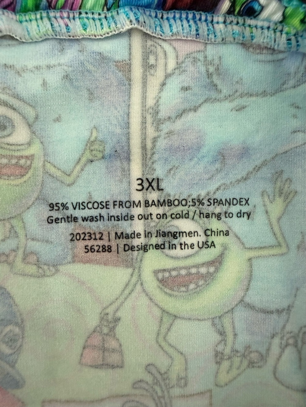 Disney Pixar Monsters Inc Bamboo Pajama Pants 3XL - Picture 4 of 8